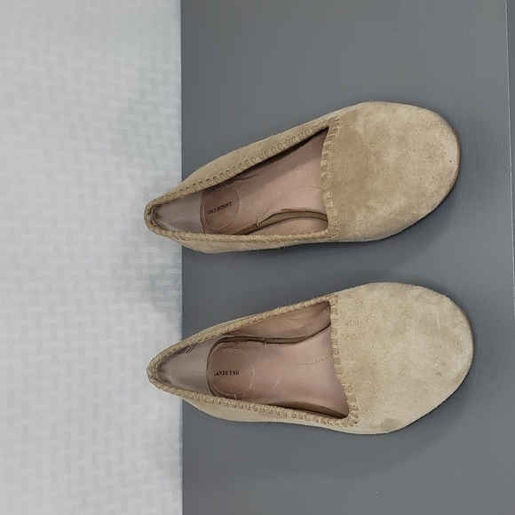 Lands' End suede shoes with Whipstitch detail size 7 great condition - Picture 2 of 8